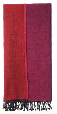 Melange Home 100% Merino Wool Collection Reversible Throws
