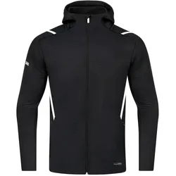 JAKO Challenge Kapuzenjacke schwarz meliert/weiß XXL