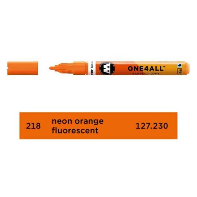 Molotow Filzstift One4all 127HS neon orange fluor (1x) (127230)