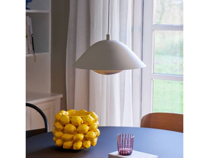 Nordlux Hängelampe Freya, dimmbar, creme / amber, für Küche, Metall, Pendelleuchte