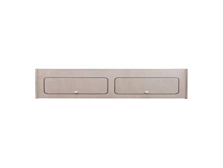 Wohnwagen Oberschrank Wohnmobil 120cm x 25cm x 25cm Camper Hängeschrank Birkensperrholz Trennwand Möbel Stauraum Leichtgewichtig Unbehandelt Soft-Close Druckknöpfe Vorgebohrte Löcher Befestigungssatz