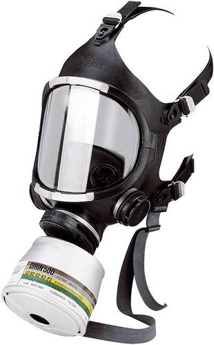 Ekastu C607/F 466 607 Atemschutz Vollmaske ohne Filter Größe: Uni EN 136, EN 148-1 DIN 136, DIN 148-1