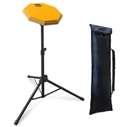 keepdrum Übungspad Orange 8 Zoll mit Stativ, Schlagzeug Zubehör, Orange