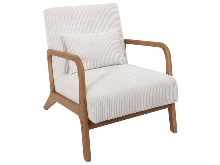 Fauteuil - HOME DECO FACTORY - Scott - Design - Confortable - Beige