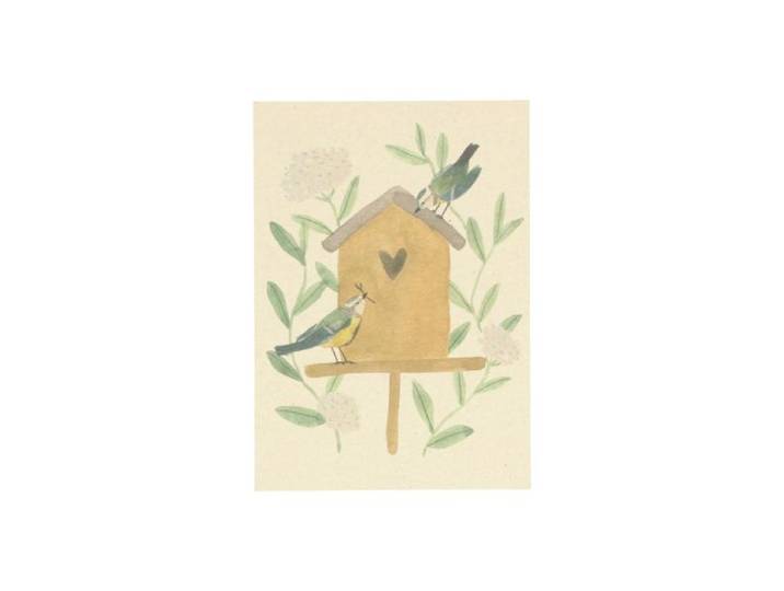 Kaart, vogelhuisje