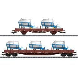 Märklin 46407 H0 Güterwagen-Set 2 Landwirtschaftliche Geräte, DB AG, Ep. VI