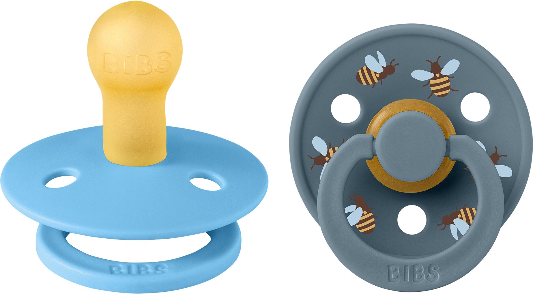 BIBS Pacifier Studio Colour 2-pak Bumblebee Breeze Mix Size 1 2 stk