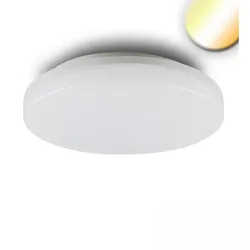 ISOLED LED Aufbauleuchte DN327, IP54, Ø 32.7cm, 24W 3000/4000K (CCT-Switch) 2700lm 120°, schaltbar, weiß, ohne Bewegungssensor ISO-113924