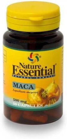 Nature Essential Maca 500 miligramos de 50 cápsulas ayuda a mitigar