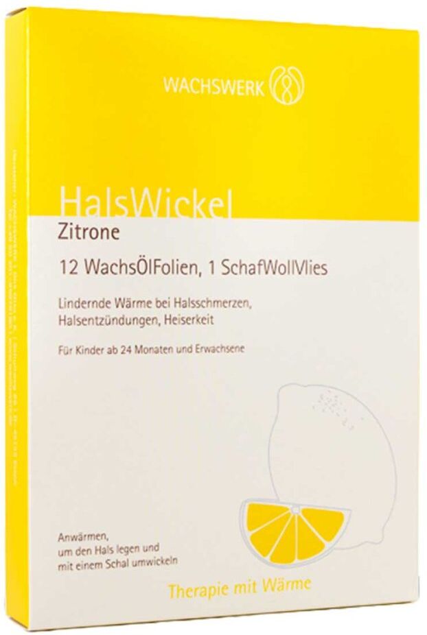 Halswickel Zitrone Wachswerk
