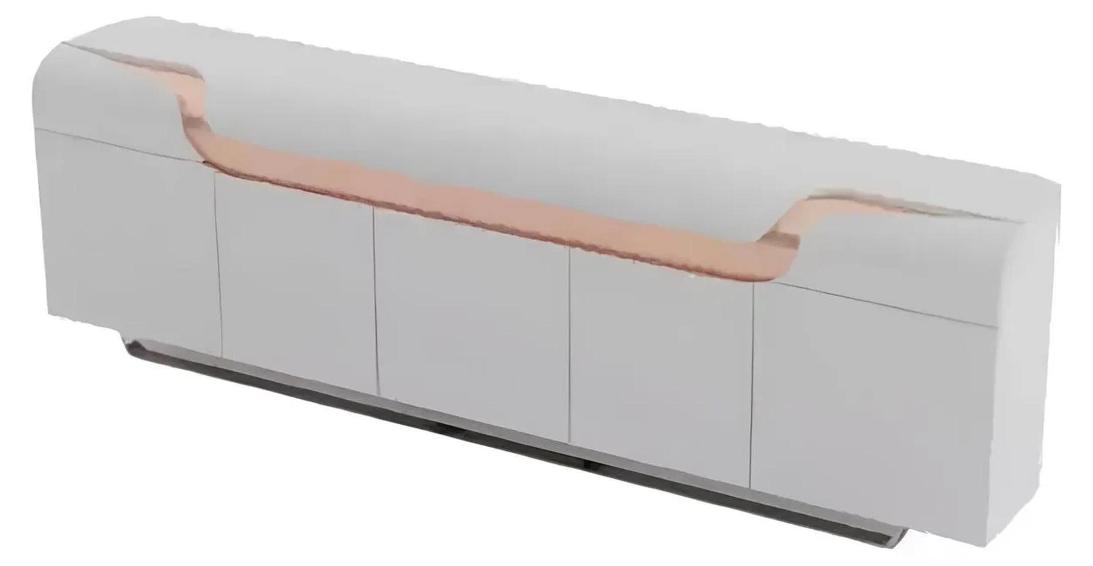 Sideboard Bürokommode Büro Einrichtung Design Möbel Schrank Lowboard Weiß