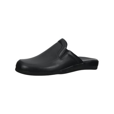 Hausschuh ROHDE "Rohde Hausschuhe Leder", Herren, Gr. 41, schwarz, Leder, Schuhe Hausschuh