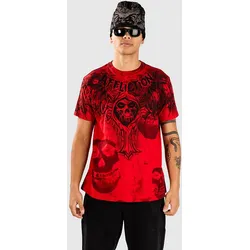 Affliction Misfits Bat T-Shirt affliction red Gr. XL