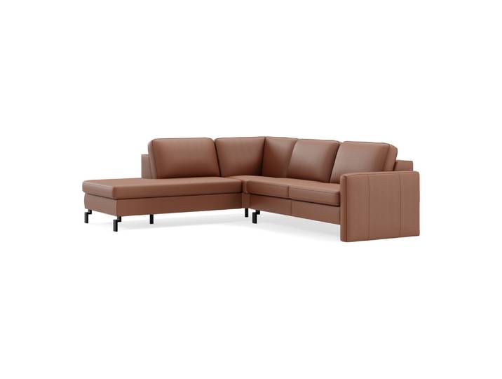 Ecksofa Classica-8011, Johann Jakob, kat. j, mercury brandy, Leder