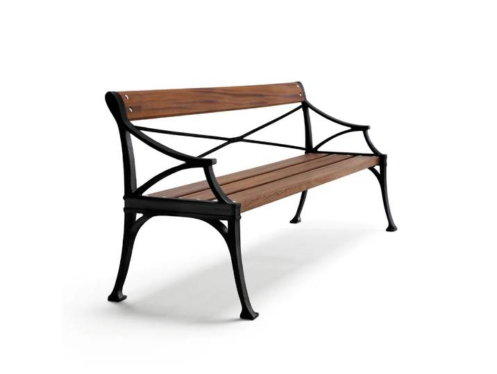 Byarums bruk Lessebo Sofa Mahagoni, schwarzes Gestell