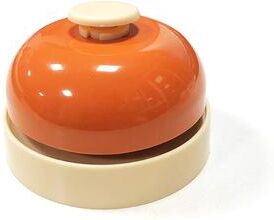 Uplifted Trends Multi Functional Hand Press Bell Ideal For Announcing Meals And Special Events orange