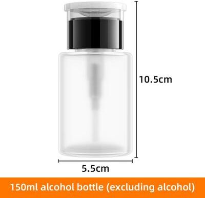 Inspired Living Premium Clear Refillable Press Pump Bottle Leak Proof 60 150 250 Ml Empty Alcohol Bottles Dispenser For Liquids & Clea 150ml X3 Pcs