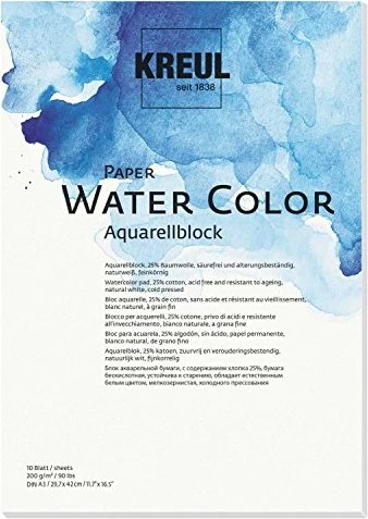 KREUL für Aquarell, A3, 200 g, 10 Blatt