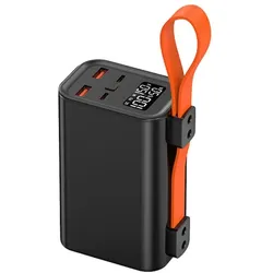 Leotec POWERBANK 30000 MAH PD 100W CARGA RAPIDA 2 SALIDAS USB-C 2 SALIDAS USB-A (30000 mAh, 100 W), Powerbank, Schwarz