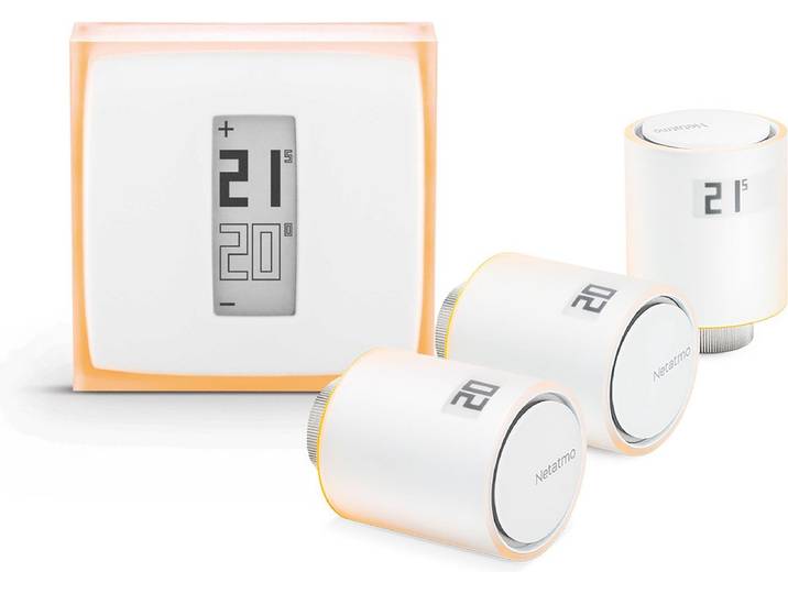 Netatmo Pack “Slimme Thermostaat + 3 Slimme Radiatorknoppen”