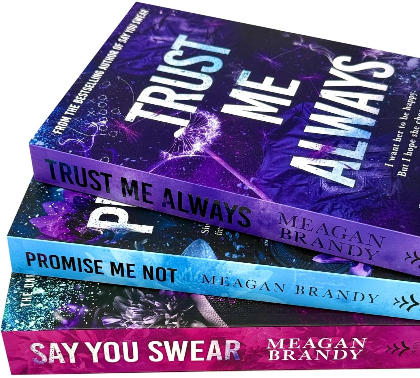 Orion Boys of Avix Series by Meagan Brandy - 3 Books Collection Set - Say You Swear, Promise Me Not, Trust Me Always - New Adult Sports Romance - Paperback