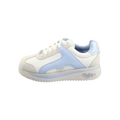 Trainingsschuh BUFFALO "Buffalo MALIBU", Damen, Gr. 36, cream, blau, weiß, Polyurethan, Schuhe