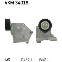 Spannrolle Keilrippenriemen SKF VKM 34018 für Ford Focus I Turnier