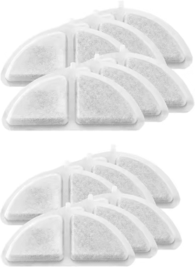 Inspire Curations PureFlow Activated Carbon & Resin Water Fountain Filter Set 12pcs 140x63mm