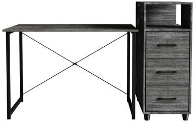 Craft Porch CraftPorch Shabby Chic Writing Desk with Side Cabinet