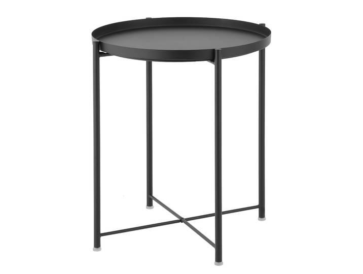 Beistelltisch Amicus Ø 45cm Schwarz/Schwarz