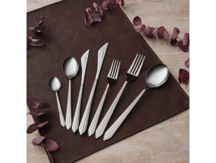 Karaca Besteck-Set Karaca Rebellion Besteckset 84-teilig aus Edelstahl, Silber, STEEL