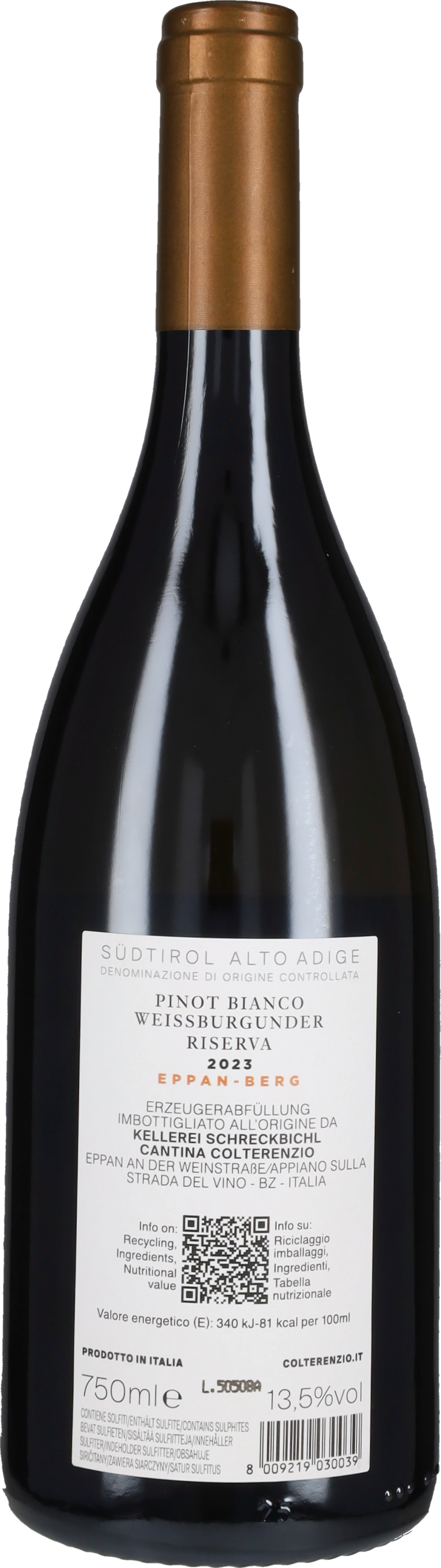 Colterenzio Pinot Bianco 'Berg' Riserva 2023