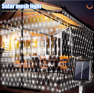 Inspire Essentials LumiWeave Solar Net Lights For Garden And Patio Decor a 1.5x1.5m