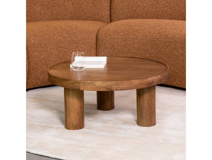 LABEL51 Salontafel Elly - Nature Smooth - Mangohout - 70 cm