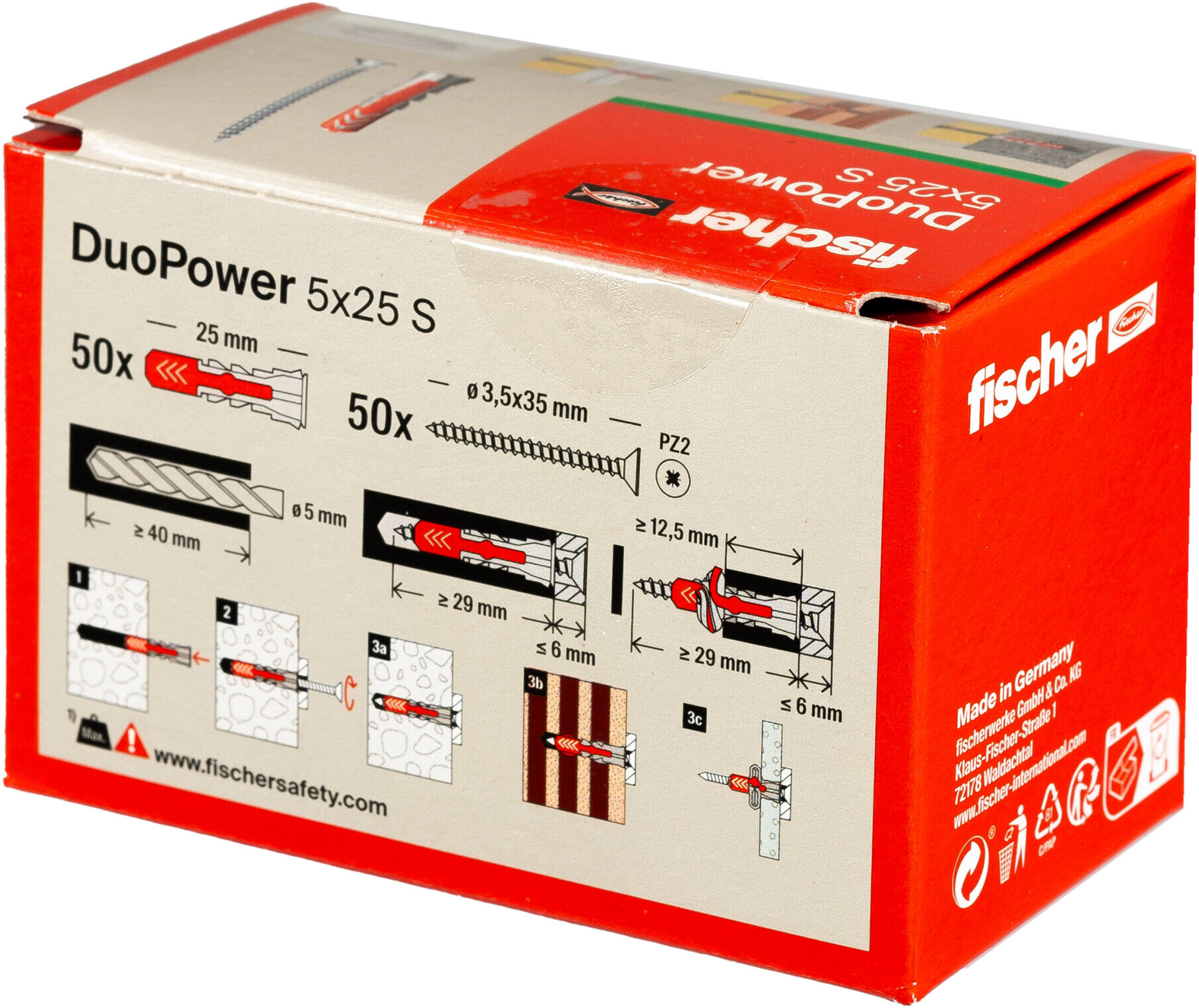 fischer Dübel DuoPower 5x25 LD (535452)