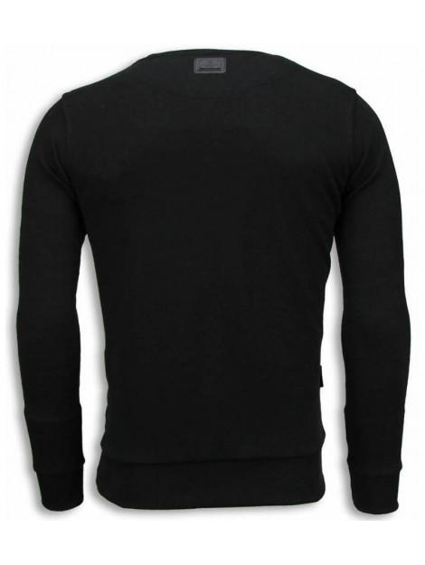 Local Fanatic El padrino two faced digital rhinestone sweater