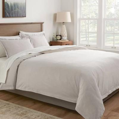 All Categories Goods Full Queen Cotton Linen Chambray Duvet Cover & Sham Set Light Gray, Soft Chambray Fabric For Year Round Comfort Full Queen Cotton Linen Chambray Duvet Cover & Sham Set Light Gray, Soft Chambray Fabric For Year Round Comfort