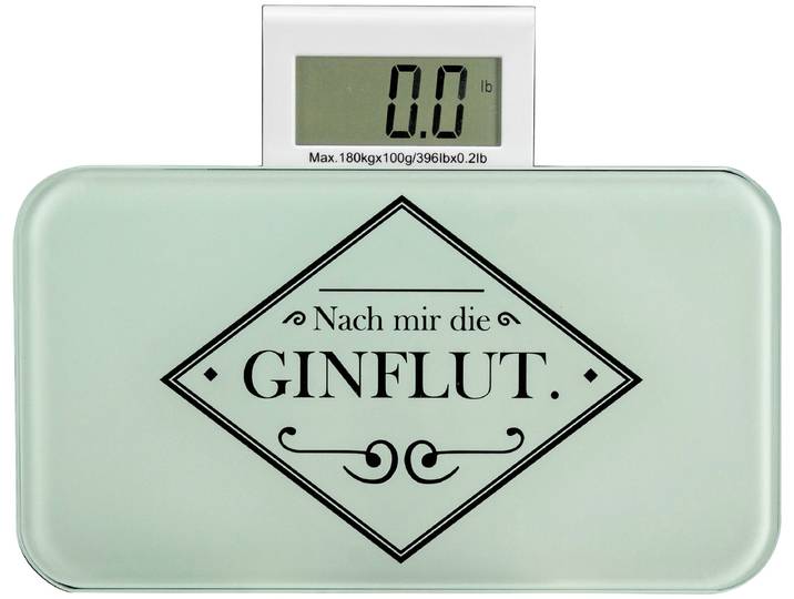 Personenwaage SEE∙MANN∙GARN Digitale Mini-Personenwaage Gin , transparent (clear), Glas, Personenwaagen, Personenwaage