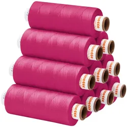 buttinette Universal-Nähgarn, Stärke: 100, 10er-Pack, pink
