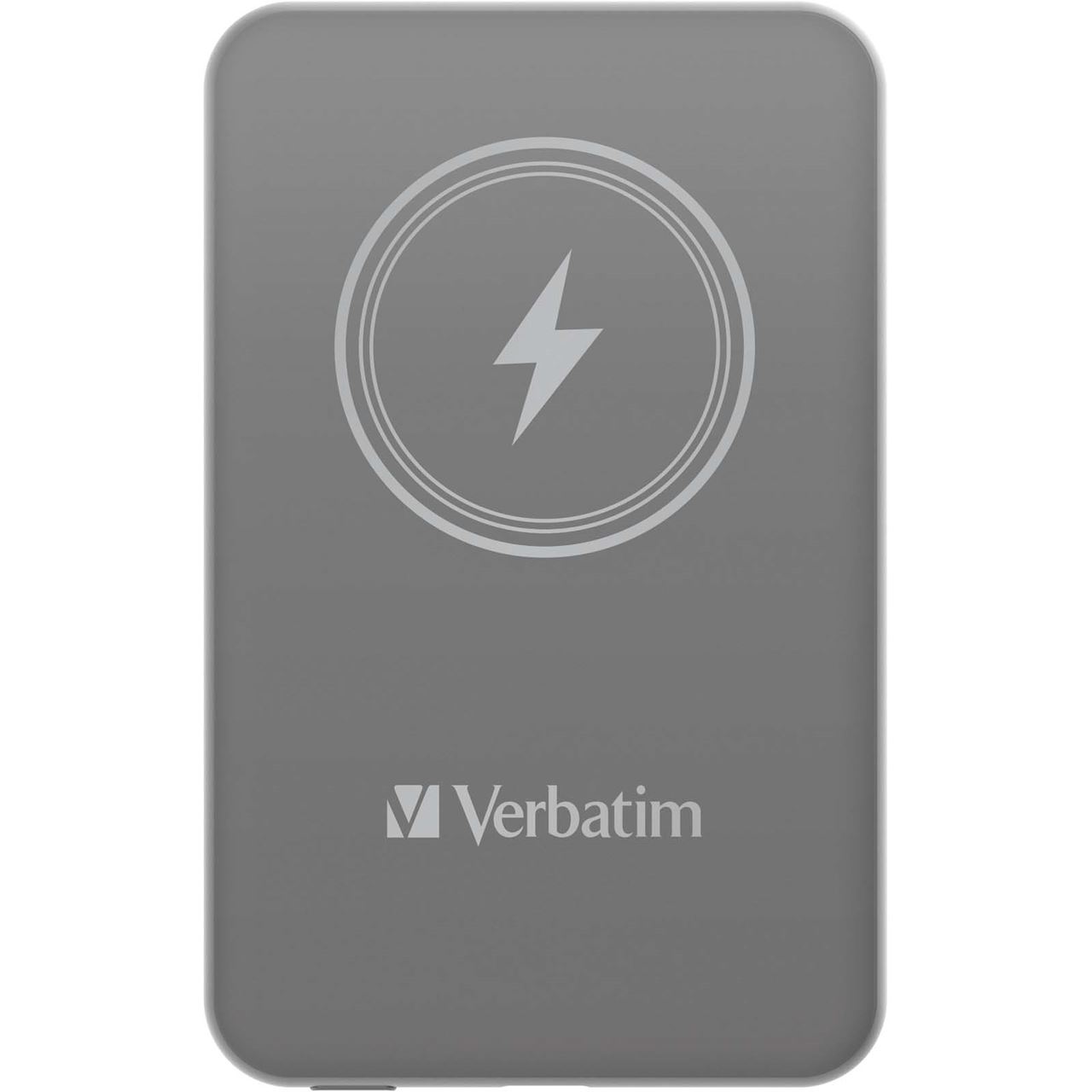 5.000mAh Verbatim MAG WIREL POWER BANK 5000 grau
