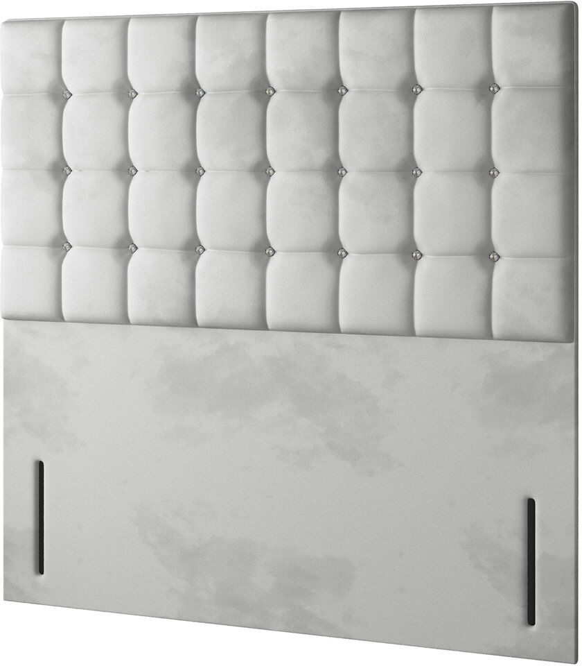 Rosdorf Park Rochester Upholstered Velvet Panel Headboard Light Grey Single (3')