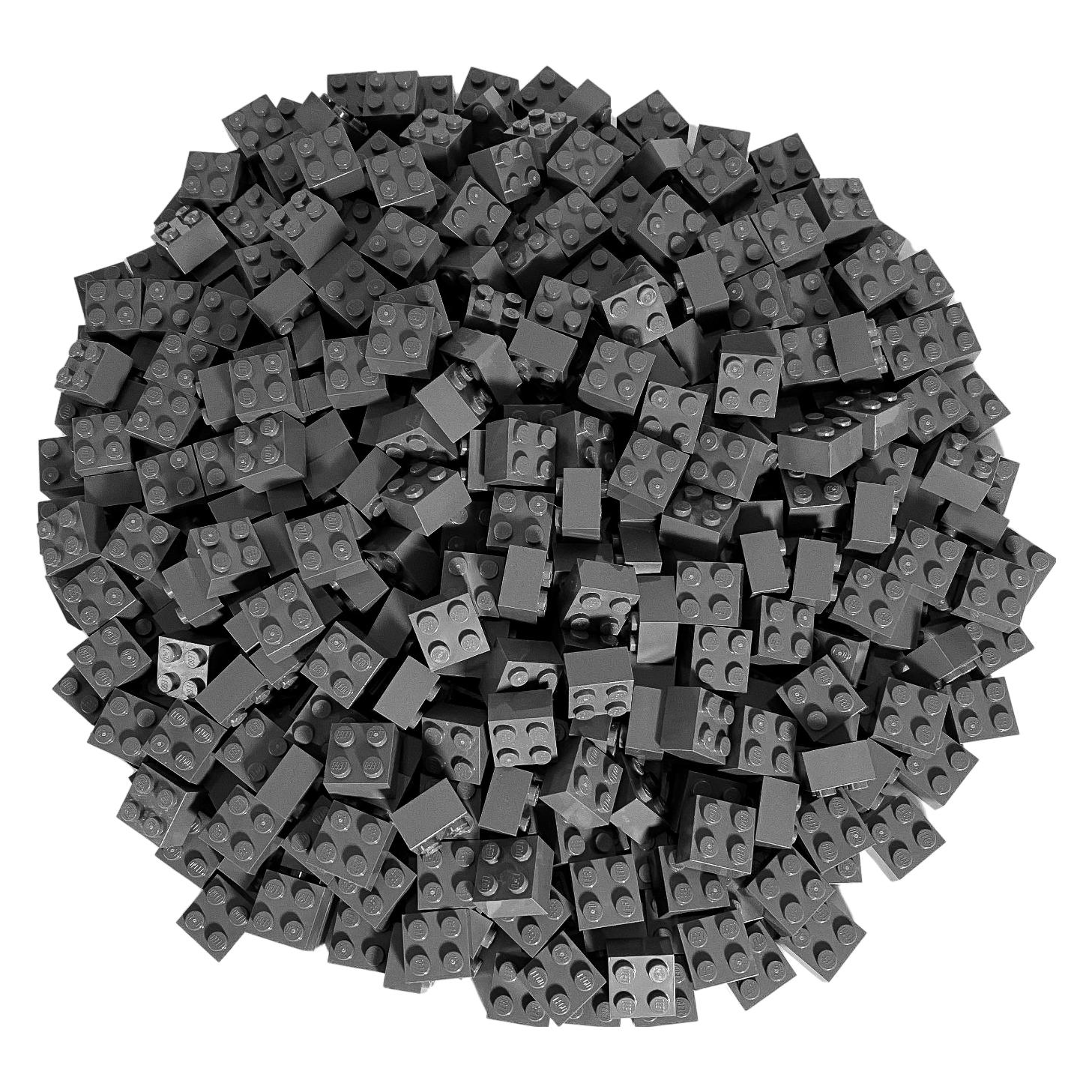 LEGO 2x2 Steine Dunkelgrau - 100 Stück - Dark bluish grey bricks 3003 (3003, LEGO Zubehör, 100 Teile) (3003)
