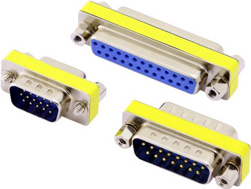 Encitech DMGC-HD1515-FF D-SUB Adapter D-SUB-Buchse 15pol. - D-SUB-Buchse 15pol. 1St.