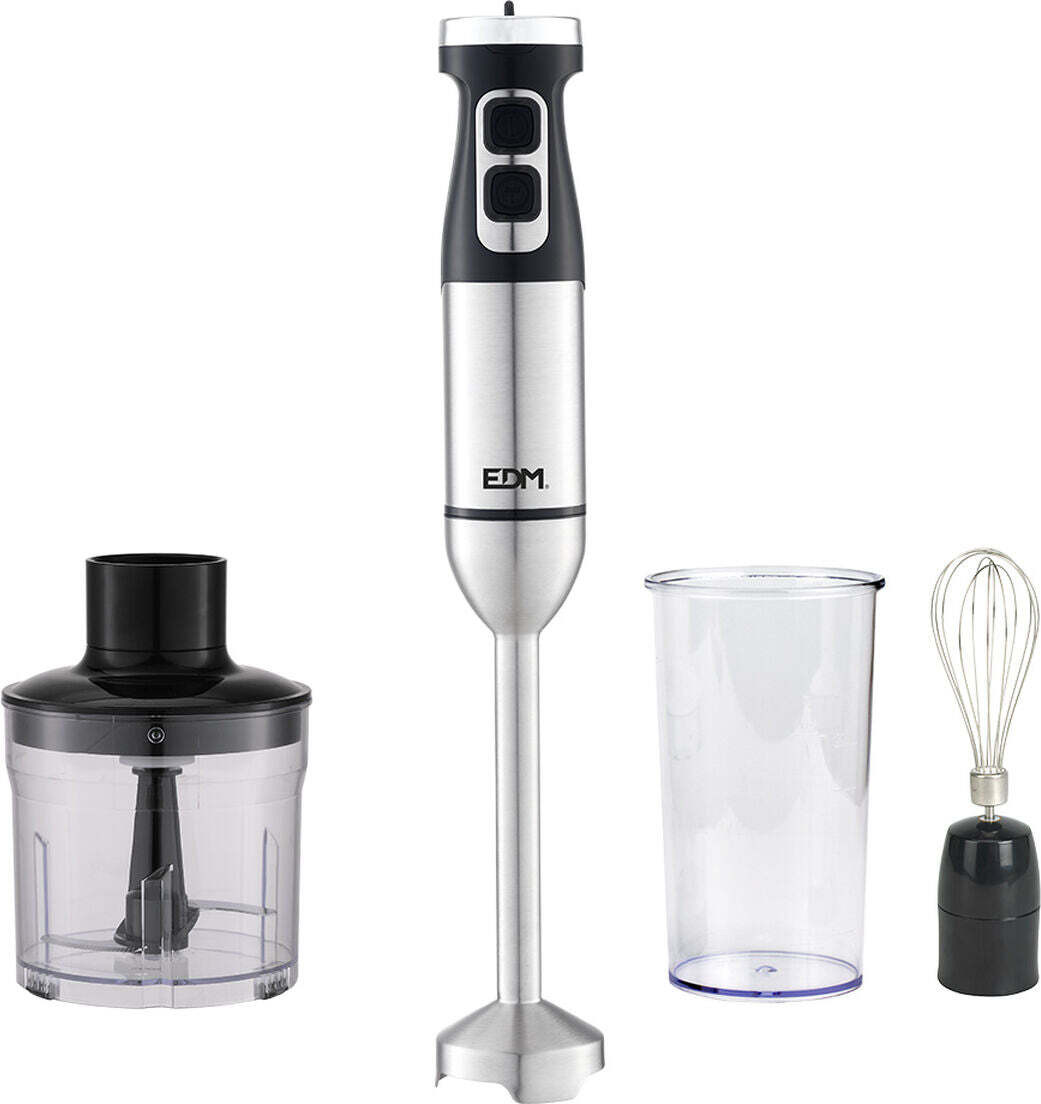 EDM Multifunctionele handmixer met accessoires, model EDM 07770, zwart en zilver, 1700W