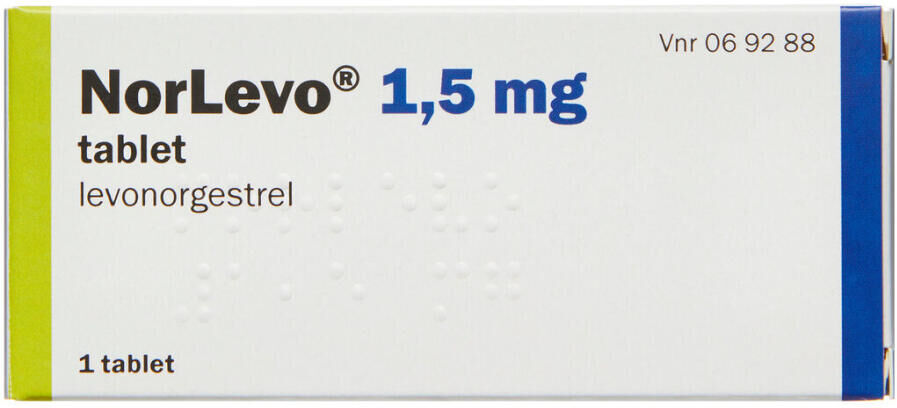 NorLevo 1,5 mg (Håndkøb, apoteksforbeholdt) 1 stk Tabletter