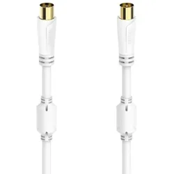 Hama 0,75m Antennenkabel f. Coax Stecker, 100 dB, vergoldet