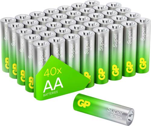 GP Super Mignon (AA)-Batterie Alkali-Mangan 1.5V 40St.