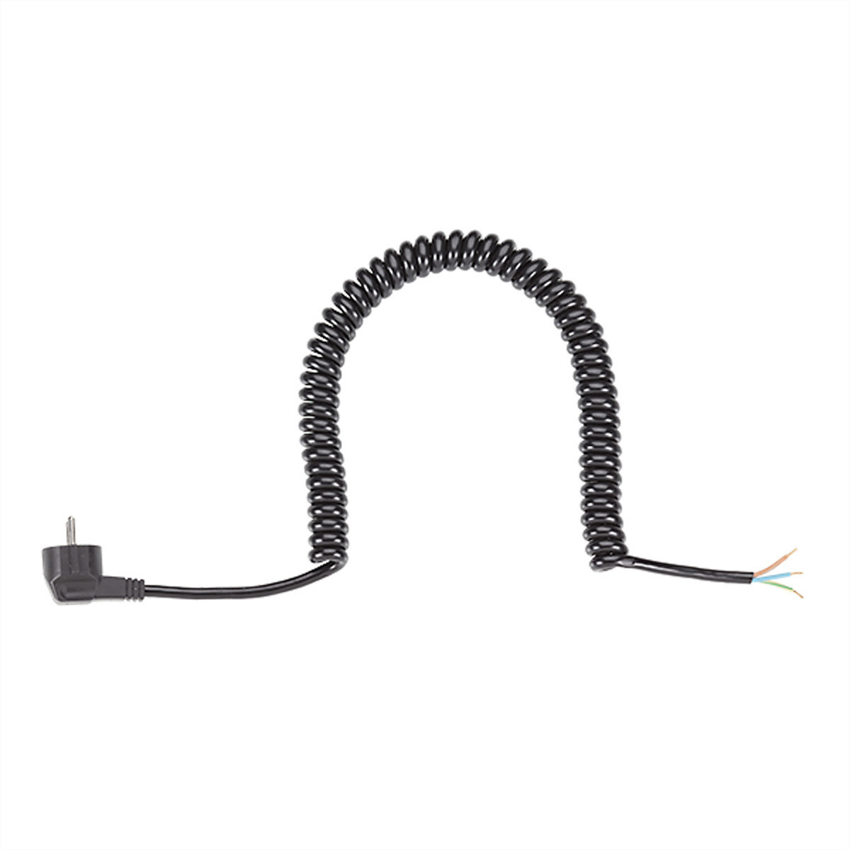 Bachmann aansluitkabel zwart type H05VV-F 3G1,5mm² met AEH/CEE7/7 stekker