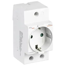 AEG/ABB Steckdose Reiheneinbaugerät 250V/AC 16A Schutzkontakt 2,5TE MSC+