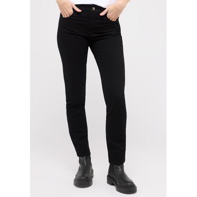Slim-fit-Jeans ANGELS "CICI", Damen, Gr. 48, Länge 32, schwarz (jetschwarz), Denim/Jeans, Obermaterial: 81% Baumwolle, 18% Polyester, 1% Elasthan, slim fit, Jeans Slim-fit-Jeans